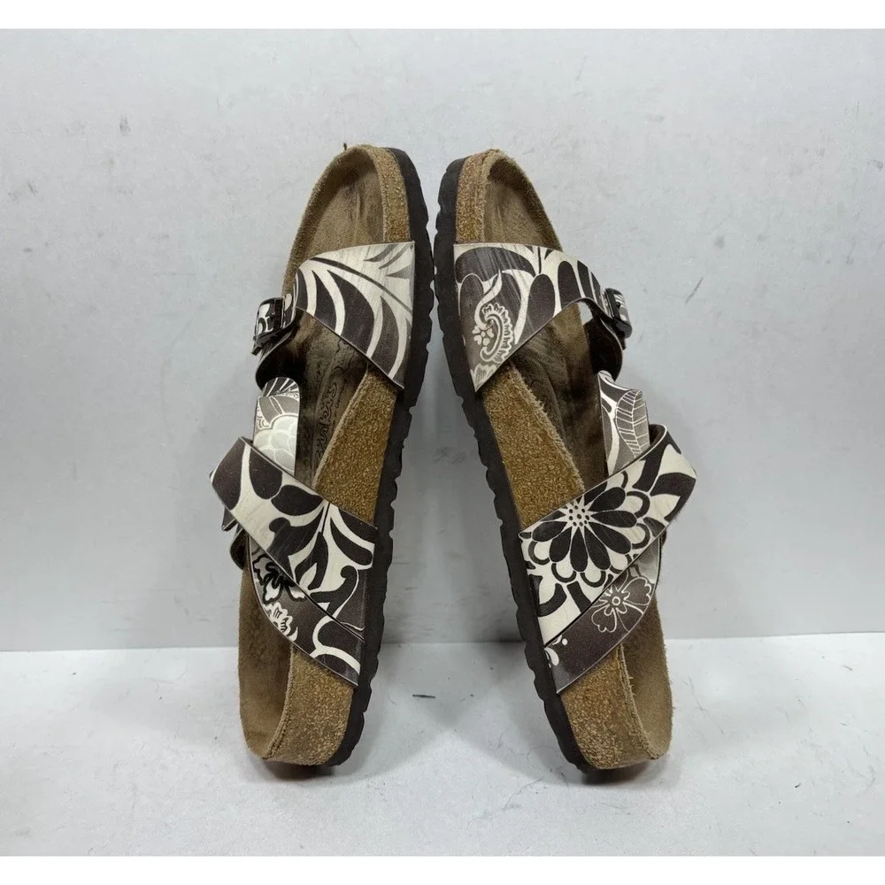 Birkenstock Birki's Salina Brown Paisley Birko Flor Sandals Womens Size 8 N 39